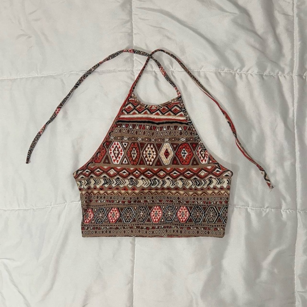 Tribal Print Halter Top